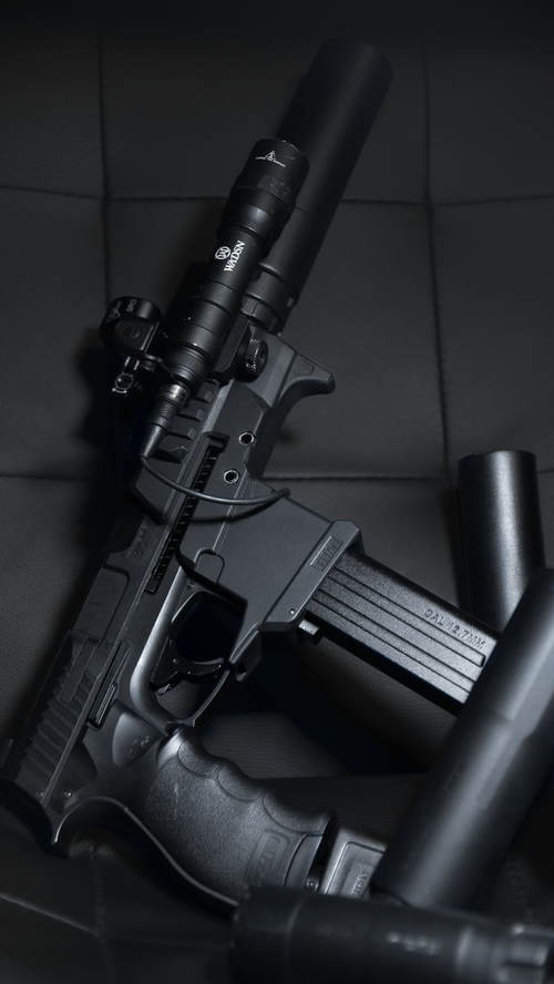 PC01 Tactical Conversion Kit A – Black (Engraved Edition) for UMAREX HDP50